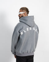 Grey Blessed Hoodie
