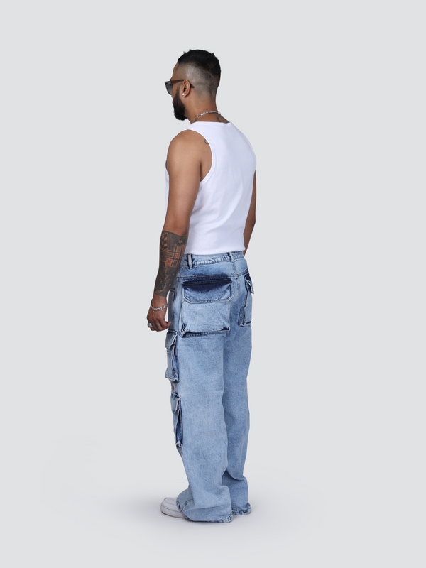 Vako Heavy Cargo Denim Jeans