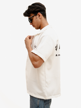 White No Love Bowling Shirt