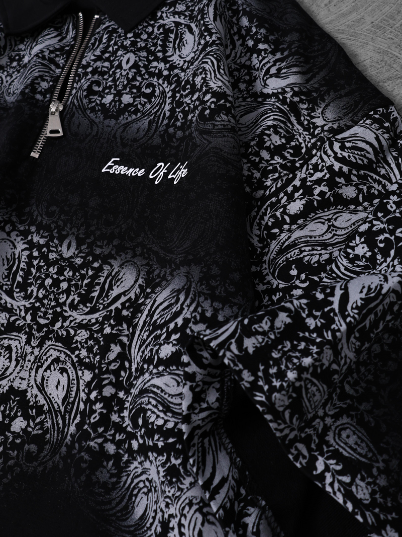 Echo Pulse Half ZIp Polo Tee