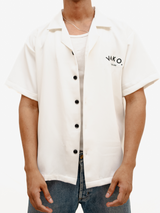 White No Love Bowling Shirt