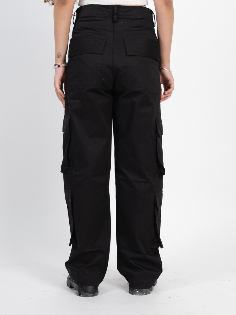 Black Utility Cargo Pants