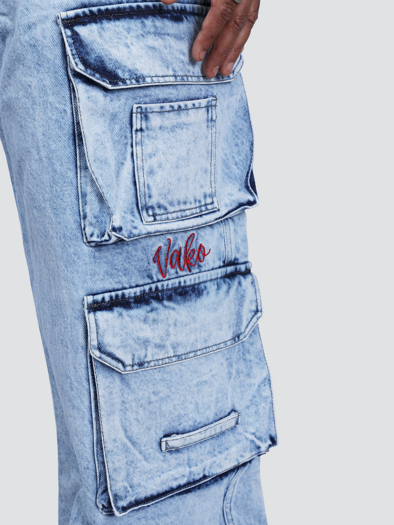Vako Heavy Cargo Denim Jeans