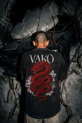 VAKO DRAGON STONEWASH OVERSIZED TEE