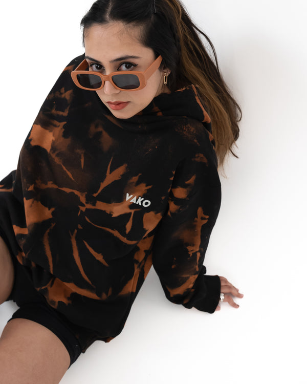 Orange Tie Dye Hoodie