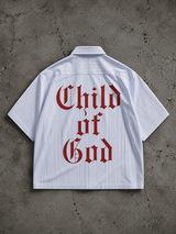 CHILD OF GOD' BOXY STRIPE SHIRT